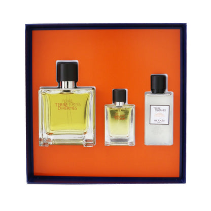 Hermes Terre D'Hermes Coffret: Pure Parfum Spray 75ml/2.5oz + Pure Parfum Spray 12.5ml/0.42oz + After-Shave Lotion 40ml/1.35oz  3pcs