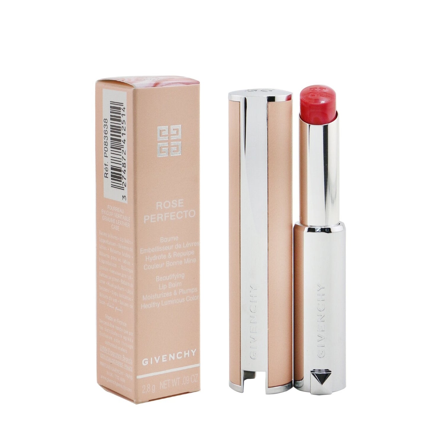 Givenchy Rose Perfecto Beautifying Lip Balm - # 315 Berry Break (Deep Raspberry)  2.8g/0.09oz