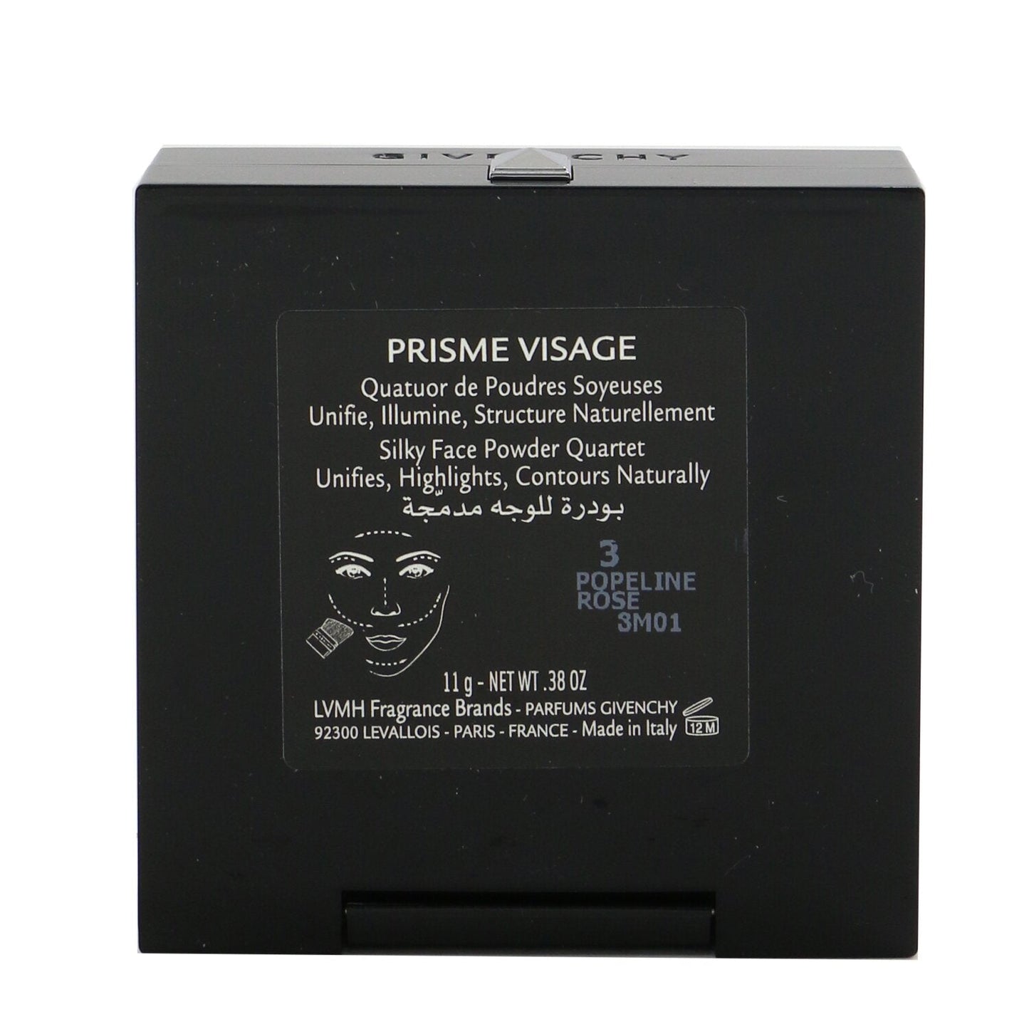 Givenchy Prisme Visage Silky Face Powder Quartet - # 4 Dentelle Beige (Box Slightly Damaged)  11g/0.38oz