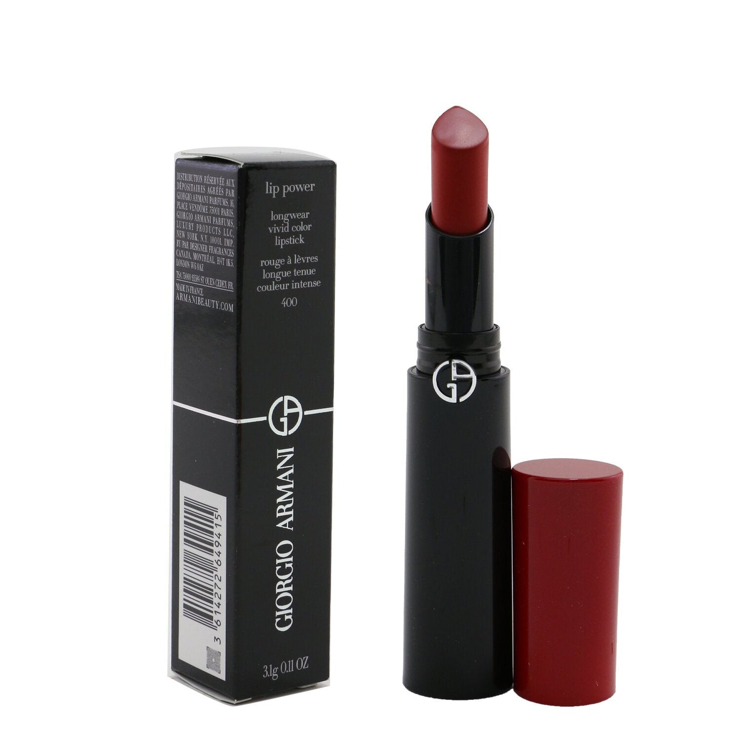 Giorgio Armani Lip Power Longwear Vivid Color Lipstick - # 500 Fatale  3.1g/0.11oz