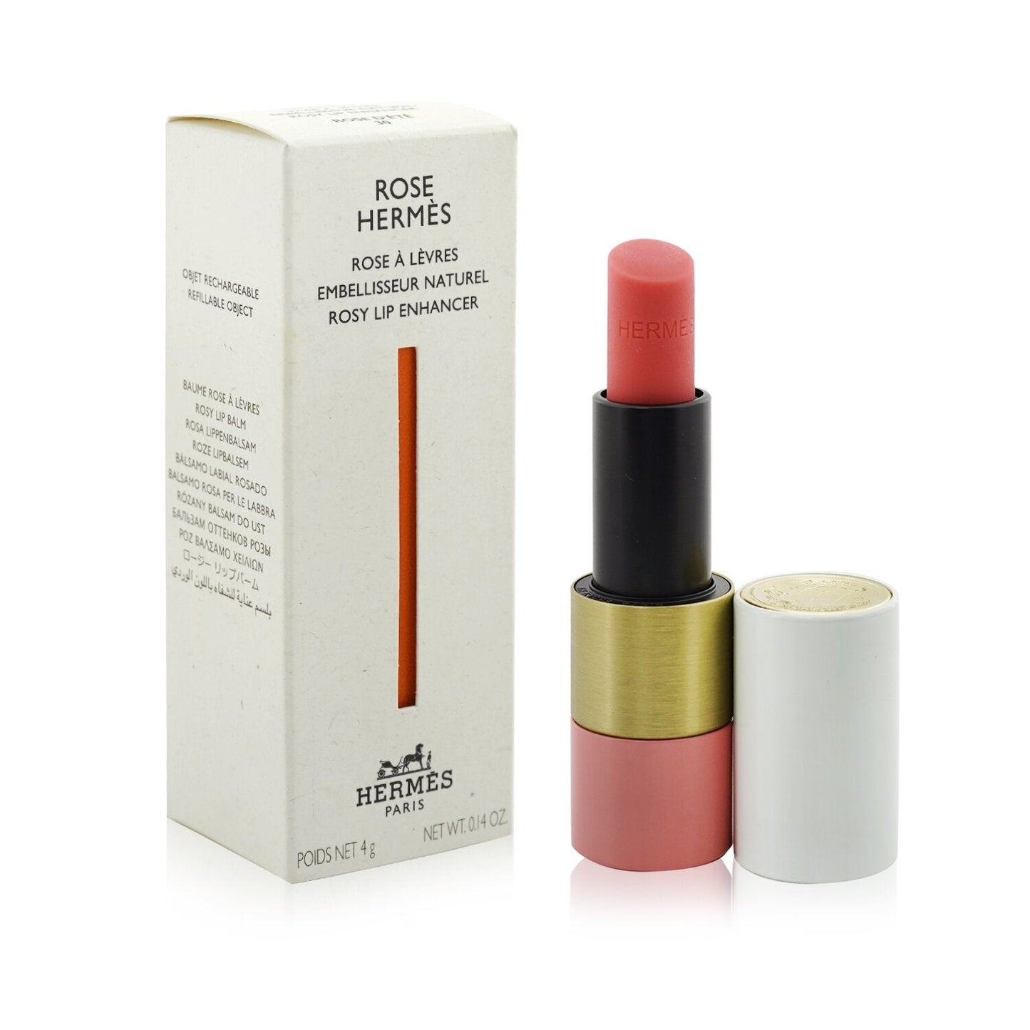 Hermes Rose Hermes Rosy Lip Enhancer - # 14 Rose Abricote  4g/0.14oz