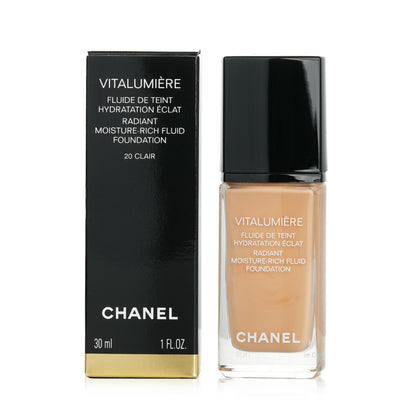Chanel Vitalumiere Radiant Moisture Rich Fluid Foundation - #30 Cendre  30ml/1oz