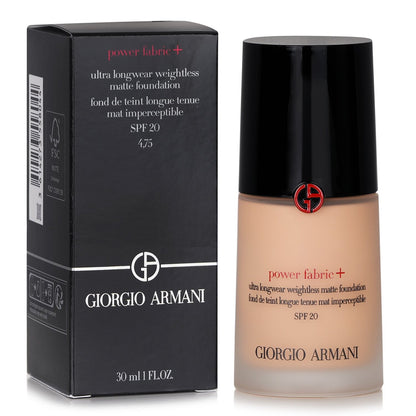 Giorgio Armani Power Fabric+ Ultra Longwear Weightless Matte Foundation SPF 20 - # 5 (Unboxed)  30ml/1oz