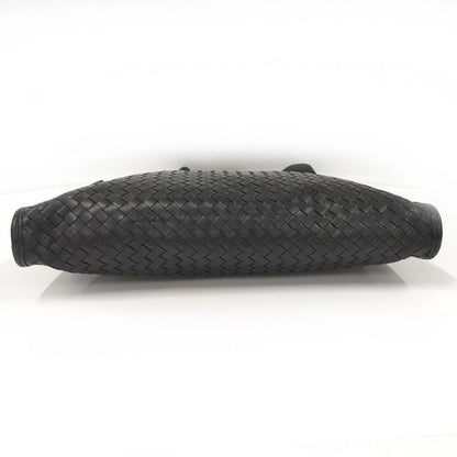 Bottega Veneta 2-Way Shoulder Bag Business Intrecciato Leather Black
