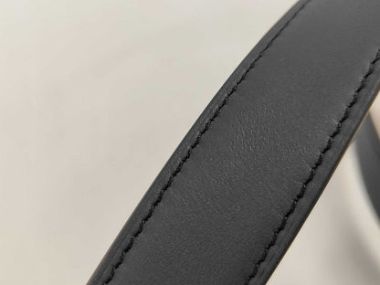 Hermes Belt Andy 26 Blue Indigo Gold Leather Silver