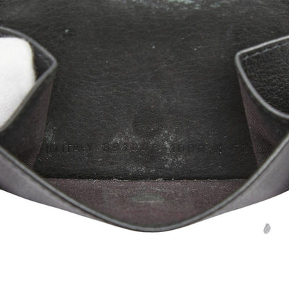 Balenciaga Paper Mini Wallet Trifold Compact Black Leather