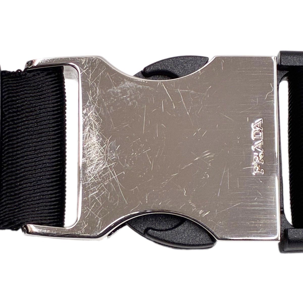 Prada Re-Nylon Sapphia Leather Belt Bag Black