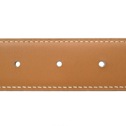 Hermes Buckle Reversible Belt Box Calfskin Leather 70 Black Beige