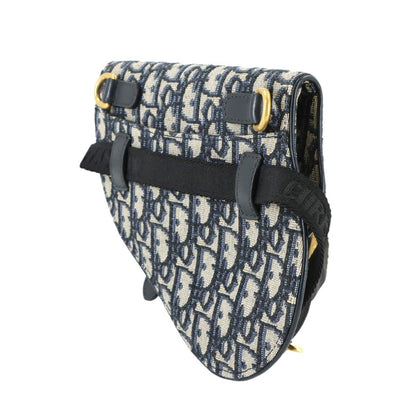 Dior Oblique Saddle Belt Pouch Waist Bag Canvas Leather