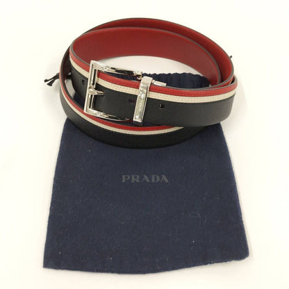 Prada Belt Leather Belts Black