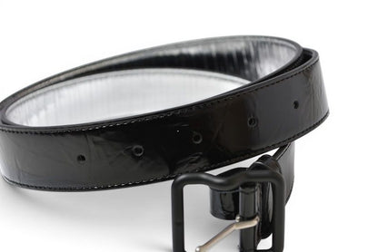 Bottega Veneta Belt Patent Leather 95 Black