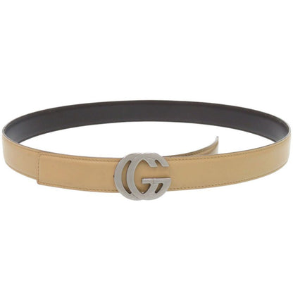 Gucci Interlocking Leather Beige Belt
