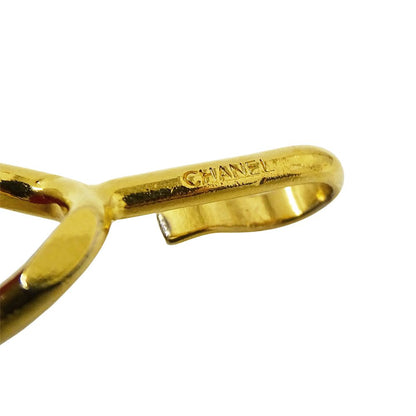 Chanel Belt Chain Leather Red Gold CC Logo