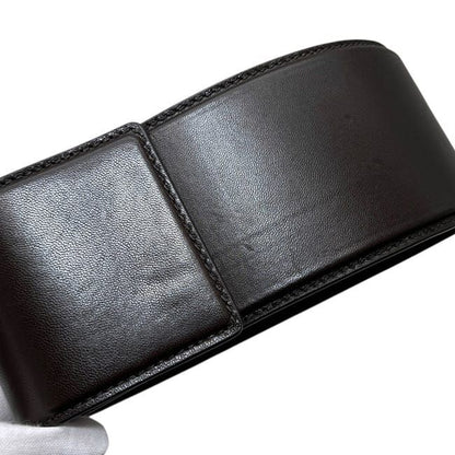 Bottega Veneta Belt Brown M Thick Waist 88 85 Leather