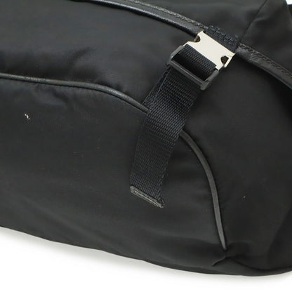 Prada Triangle Logo Belt Bag Nylon Leather Black