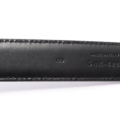 Celine Belt Triomphe 25 Silver Leather