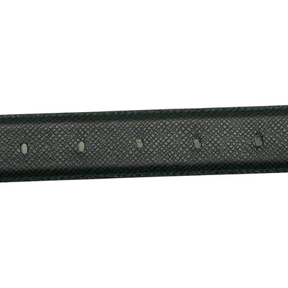 Louis Vuitton Taiga Ceinture Plain Belt Dark Green Silver Leather