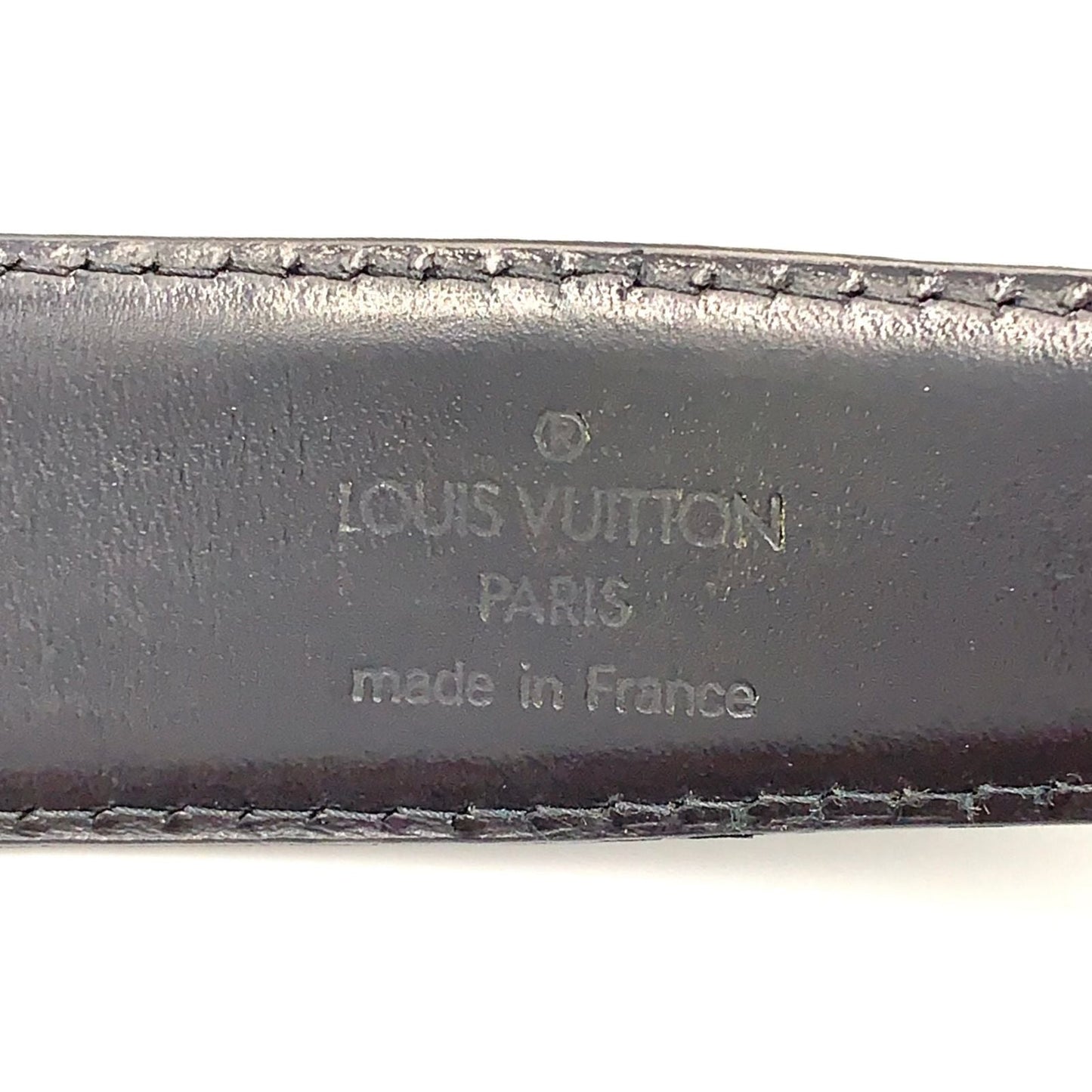 Louis Vuitton Ceinture Classic Leather Black Belt Gold