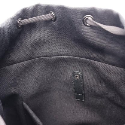 Bottega Veneta Backpack Intrecciato Black Gray White Canvas Leather