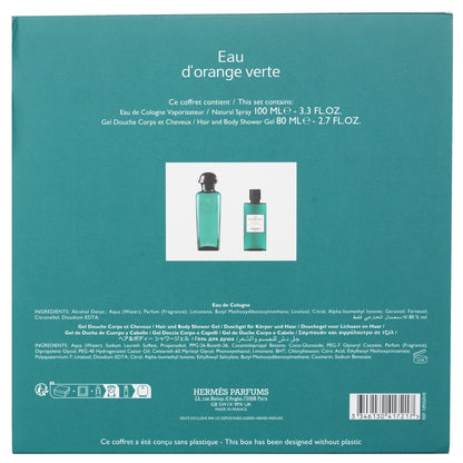 Hermes Eau D'Orange Verte Coffret  2pcs