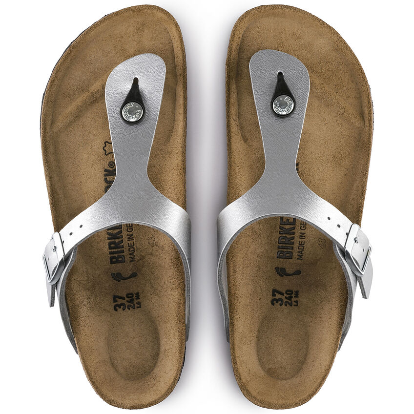 Women's Gizeh Birko-Flor Silver Medium/Narrow