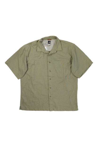 Mens Short Sleeve Button Down Plaid Shirt