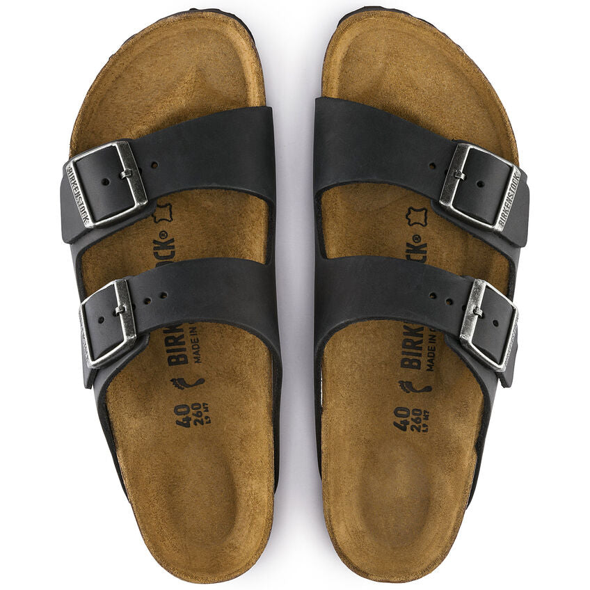 Unisex Arizona Oiled Leather Black Medium/Narrow
