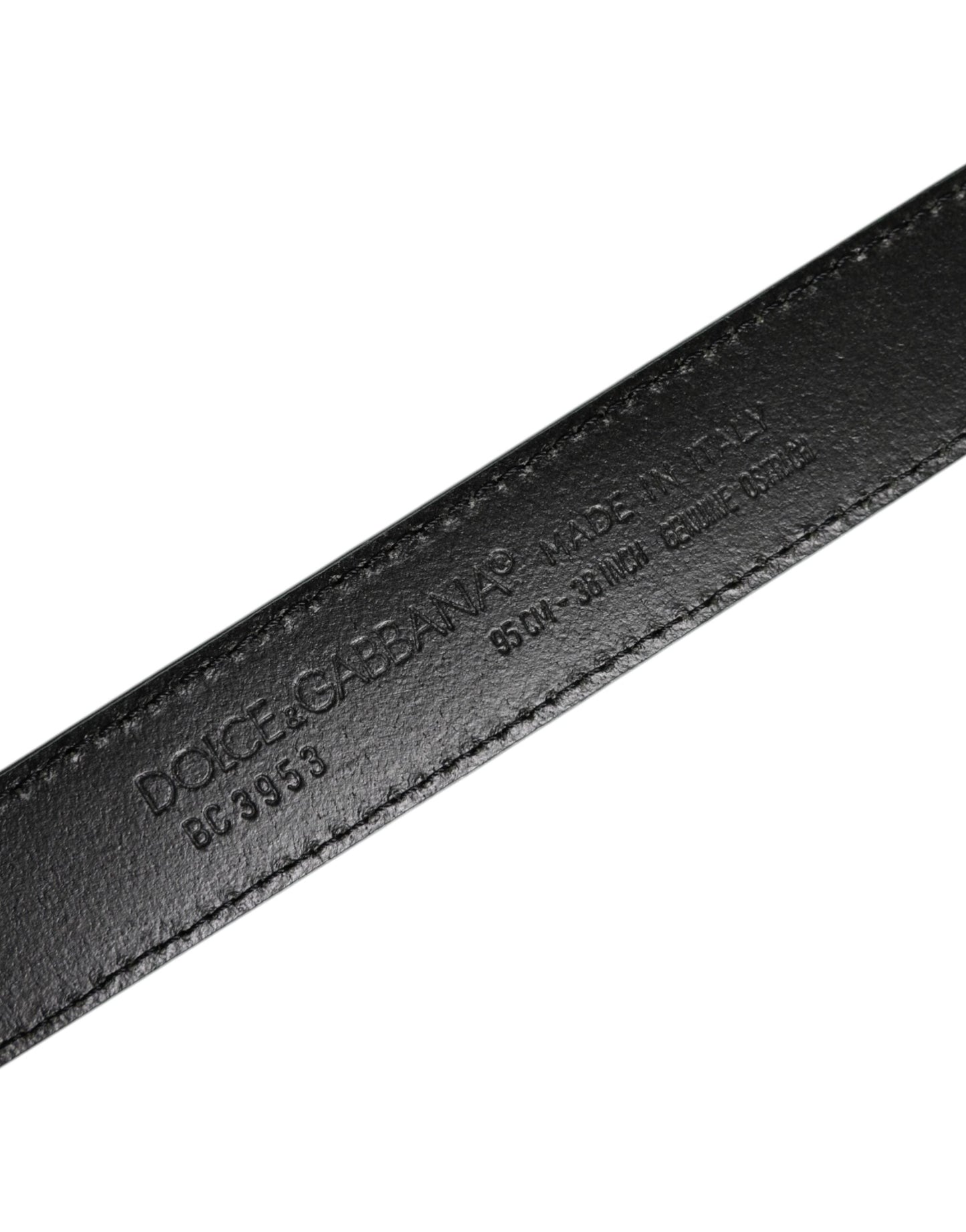 Dolce & Gabbana Green Ostrich Leather Silver Metal Buckle Belt