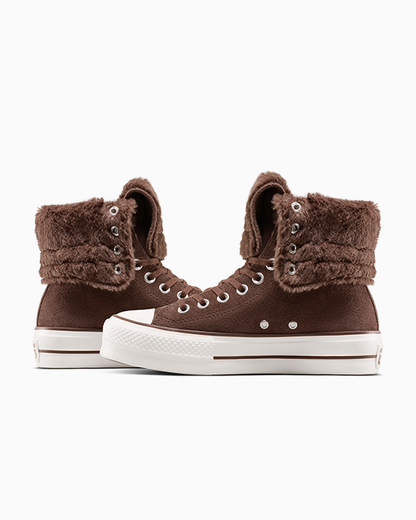 Chuck Taylor All Star Fold-Over Lift Platform XHi Faux Fur