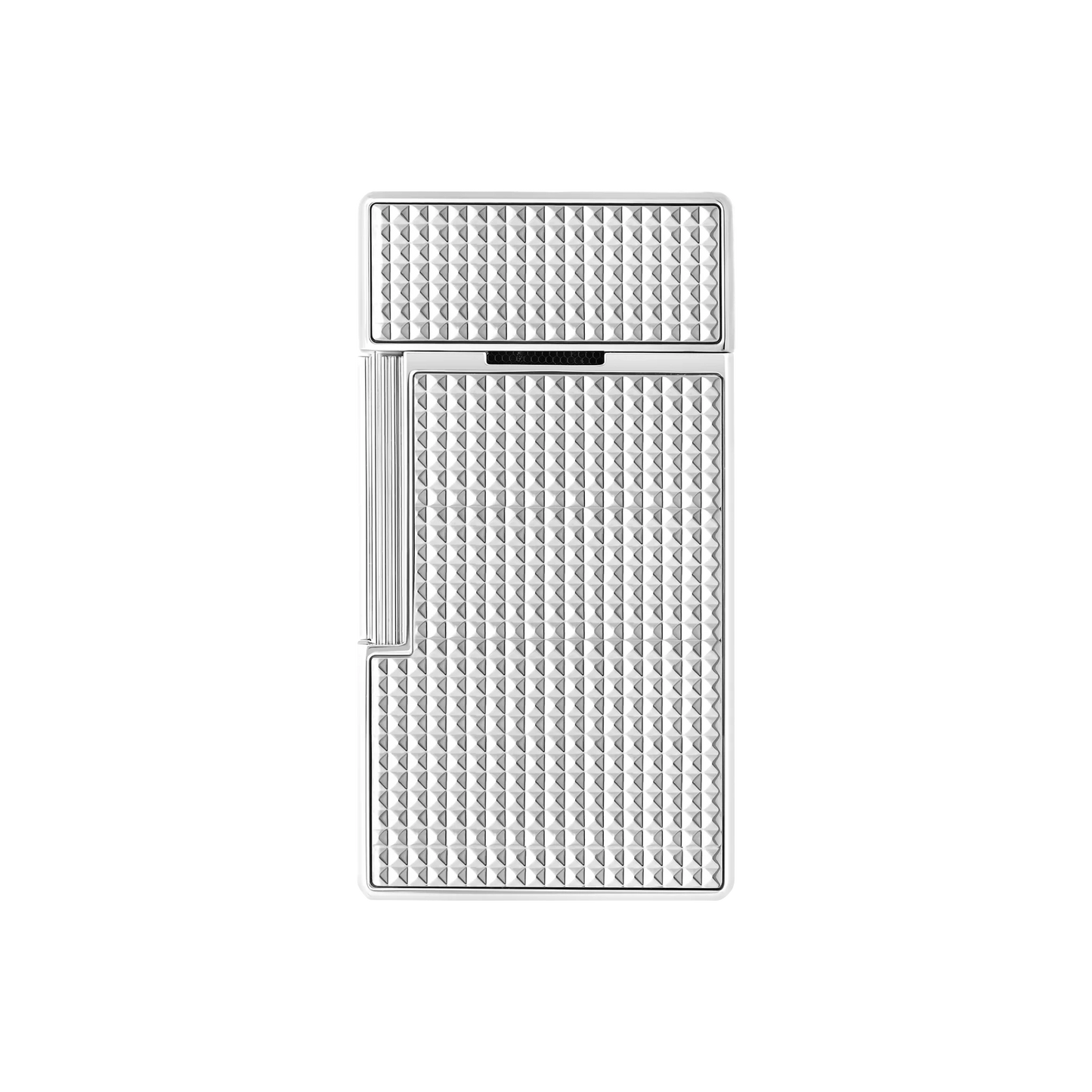 S.T. DUPONT Biggy Diamond Head Silver Lighter/Briquet 025010