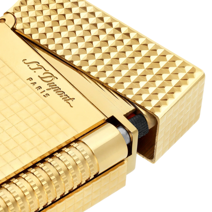 S.T. DUPONT Le Grand Diamond head Lighter Gold Lighter/Briquet C23009