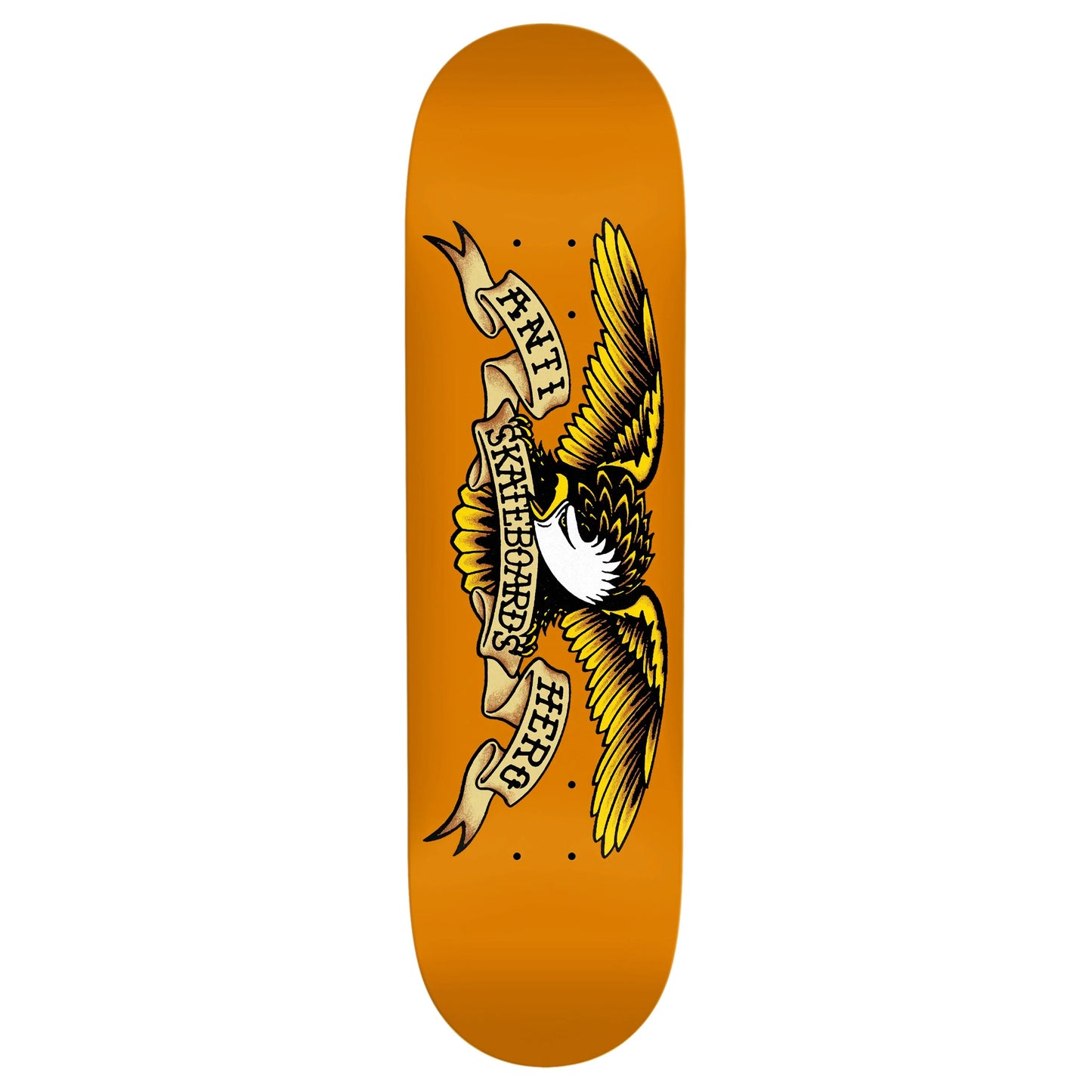 Anti Hero Skateboard Deck Basalt DBX Eagle 8.75" x 32.62" Orange
