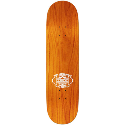 Real Skateboard Deck Basalt DBX Oval 8.38" x 32.25" Red Foil