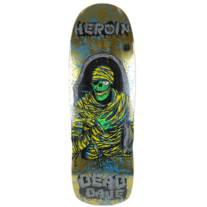 Heroin Skateboard Deck Dead Dave KO2 Mummy 10.125" x 32.25"