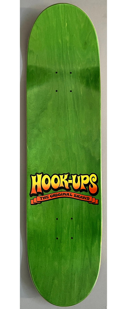 Hook Ups Skateboard Deck Cheshire Cat in Wonderland 8.5" x 32.25"