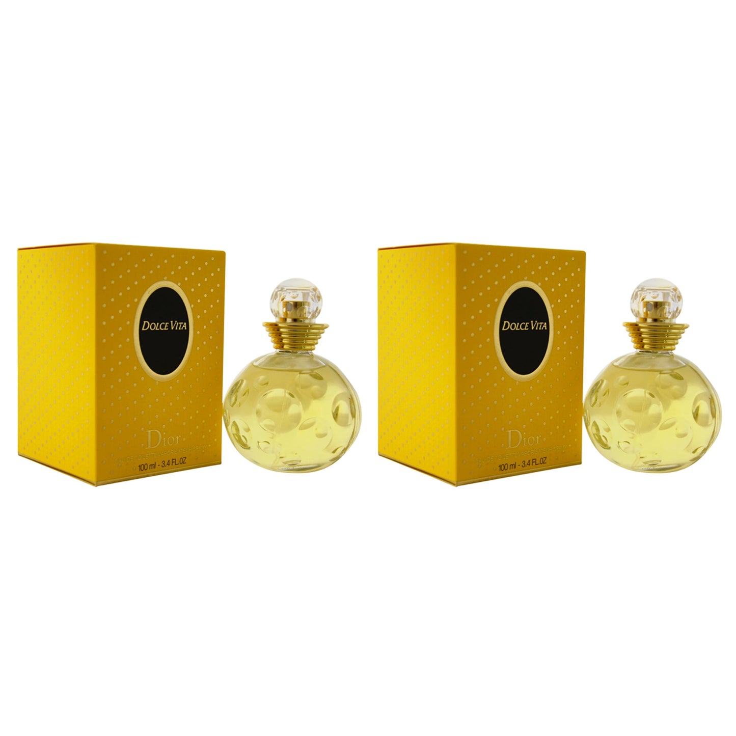 Dolce Vita by Christian Dior for Women - 3.4 oz EDT Spray - Pack of 2