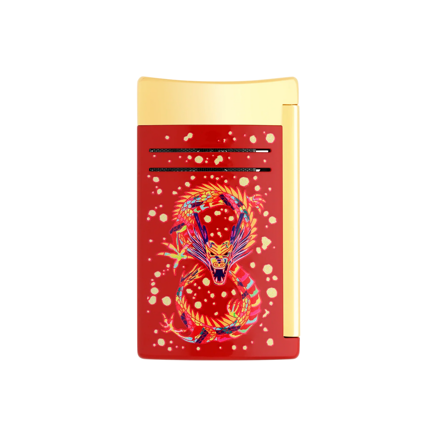 MAXIJET CHROME DRAGON RED LIGHTER/BRIQUET 020176