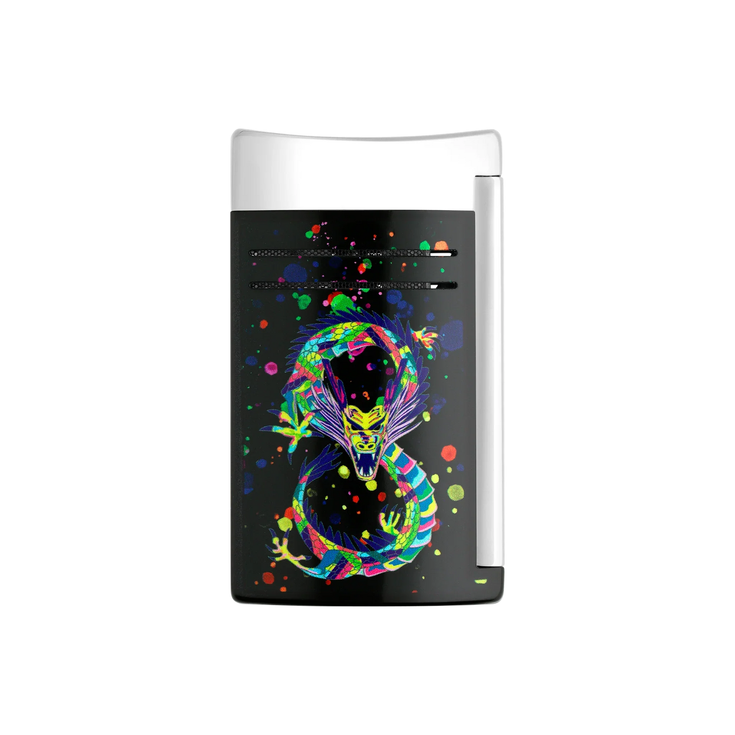 MAXIJET CHROME DRAGON BLACK LIGHTER/BRIQUET 020177