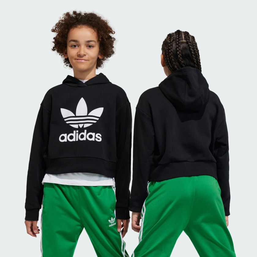 Kids' adidas Adicolor Cropped Hoodie